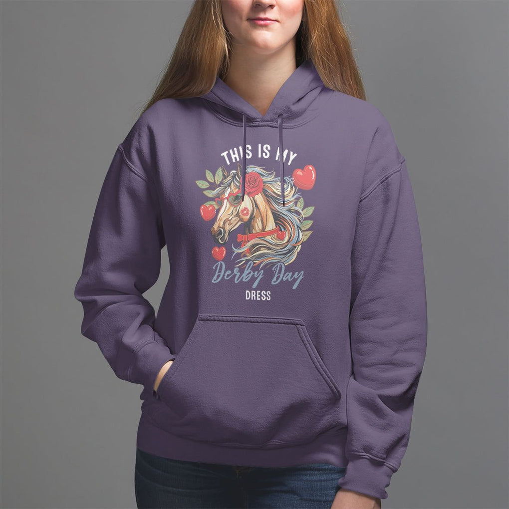 Horse Racing Hoodie This Is My Derby Day Dress Girls Women TS09 Purple Print Your Wear