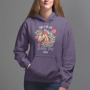 Horse Racing Hoodie This Is My Derby Day Dress Girls Women TS09 Purple Print Your Wear