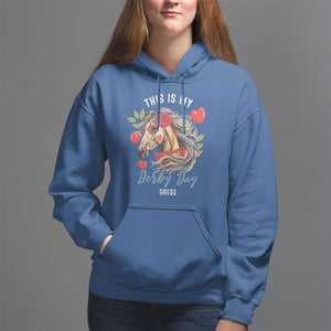 Horse Racing Hoodie This Is My Derby Day Dress Girls Women TS09 Royal Blue Print Your Wear