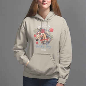 Horse Racing Hoodie This Is My Derby Day Dress Girls Women TS09 Sand Print Your Wear