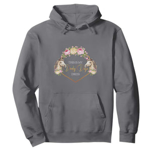 Horse Racing Hoodie This Is My Derby Day Dress Girl Woman TS09 Charcoal Print Your Wear