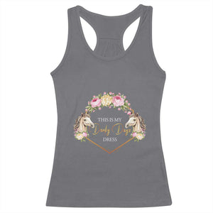 Horse Racing Racerback Tank Top This Is My Derby Day Dress Girl Woman TS09 Charcoal Print Your Wear