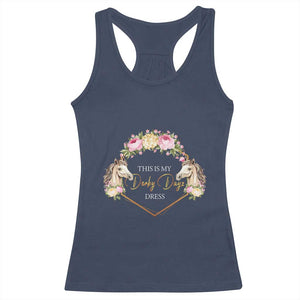 Horse Racing Racerback Tank Top This Is My Derby Day Dress Girl Woman TS09 Navy Print Your Wear