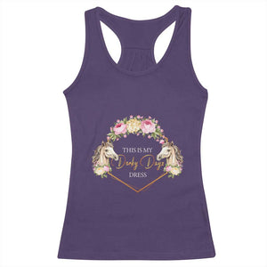 Horse Racing Racerback Tank Top This Is My Derby Day Dress Girl Woman TS09 Purple Print Your Wear