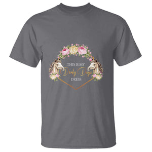 Horse Racing T Shirt This Is My Derby Day Dress Girl Woman TS09 Charcoal Print Your Wear