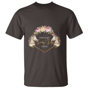 Horse Racing T Shirt This Is My Derby Day Dress Girl Woman TS09 Dark Chocolate Print Your Wear