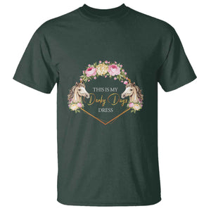 Horse Racing T Shirt This Is My Derby Day Dress Girl Woman TS09 Dark Forest Green Print Your Wear