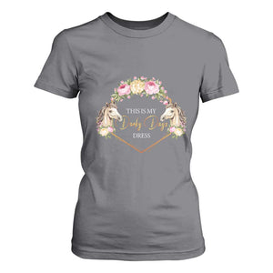Horse Racing T Shirt For Women This Is My Derby Day Dress Girl Woman TS09 Charcoal Print Your Wear