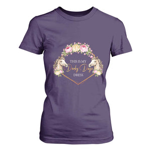 Horse Racing T Shirt For Women This Is My Derby Day Dress Girl Woman TS09 Purple Print Your Wear