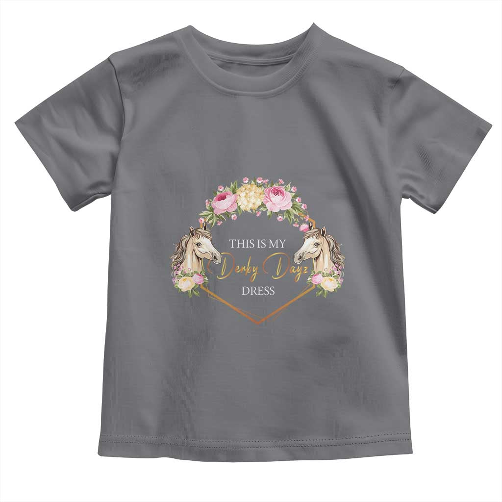 Horse Racing Toddler T Shirt This Is My Derby Day Dress Girl Woman TS09 Charcoal Print Your Wear