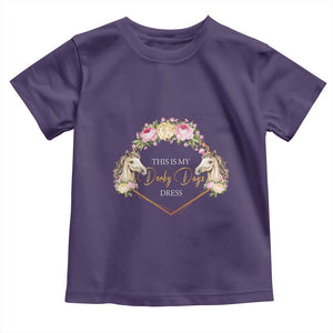 Horse Racing Toddler T Shirt This Is My Derby Day Dress Girl Woman TS09 Purple Print Your Wear