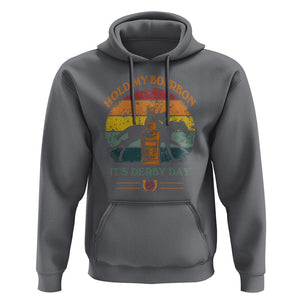 Horse Racing Hoodie Hold my Bourbon It's Derby Day TS09 Charcoal Print Your Wear