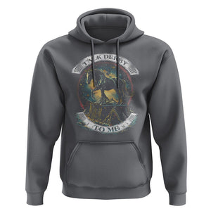 Funny Horse Racing Hoodie Talk Derby To Me Horse Lover TS09 Charcoal Print Your Wear