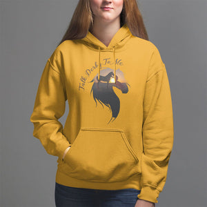 Funny Horse Racing Hoodie Talk Derby To Me Girl Woman Horse Lover TS09 Gold Print Your Wear