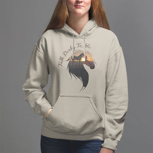 Funny Horse Racing Hoodie Talk Derby To Me Girl Woman Horse Lover TS09 Sand Print Your Wear