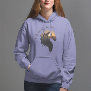 Funny Horse Racing Hoodie Talk Derby To Me Girl Woman Horse Lover TS09 Violet Print Your Wear