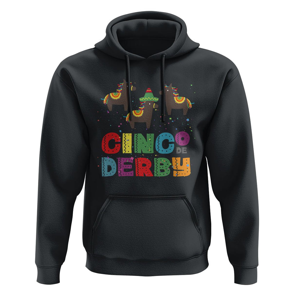 Funny Horse Racing Hoodie Cinco De Derby Mexican Horse Race TS09 Black Print Your Wear