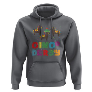 Funny Horse Racing Hoodie Cinco De Derby Mexican Horse Race TS09 Charcoal Print Your Wear