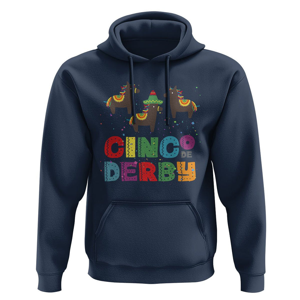 Funny Horse Racing Hoodie Cinco De Derby Mexican Horse Race TS09 Navy Print Your Wear