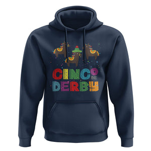 Funny Horse Racing Hoodie Cinco De Derby Mexican Horse Race TS09 Navy Print Your Wear
