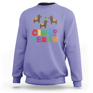 Funny Horse Racing Sweatshirt Cinco De Derby Mexican Horse Race TS09 Violet Print Your Wear