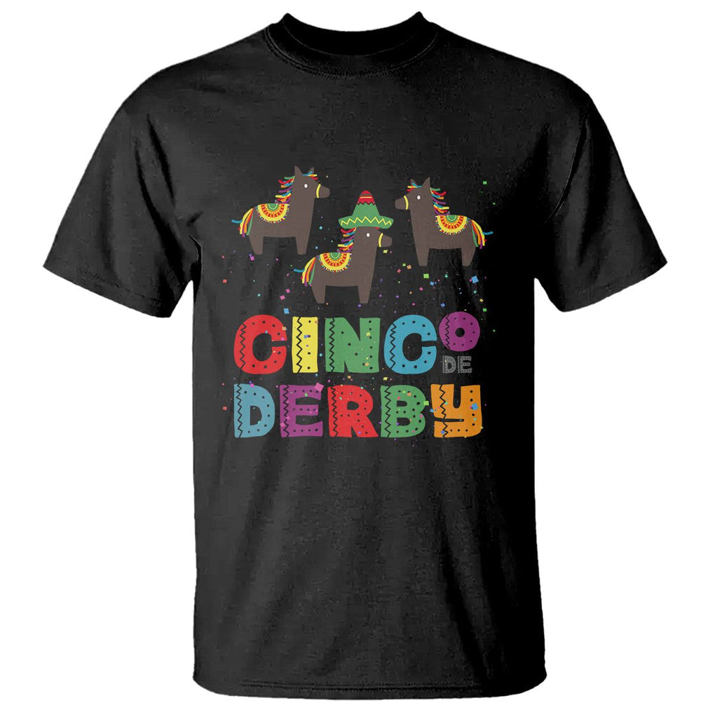 Funny Horse Racing T Shirt Cinco De Derby Mexican Horse Race TS09 Black Print Your Wear