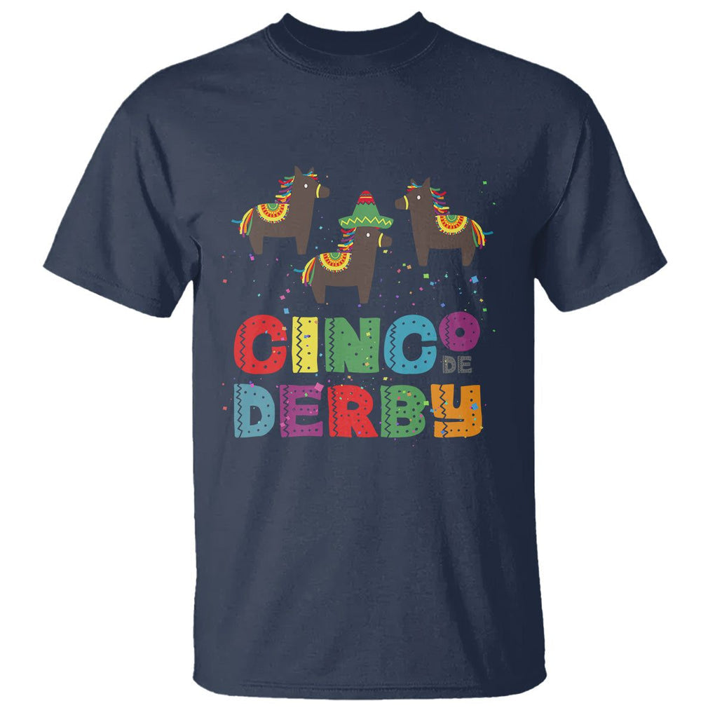Funny Horse Racing T Shirt Cinco De Derby Mexican Horse Race TS09 Navy Print Your Wear