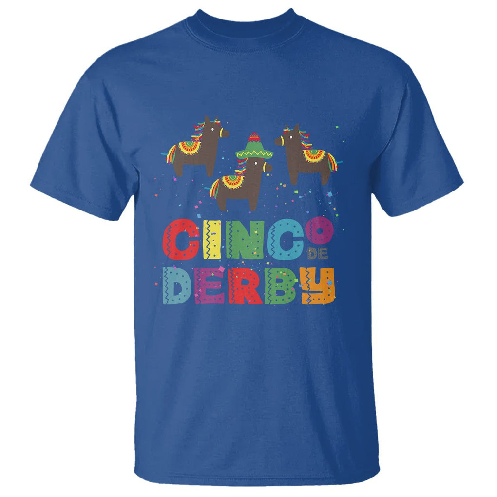 Funny Horse Racing T Shirt Cinco De Derby Mexican Horse Race TS09 Royal Blue Print Your Wear