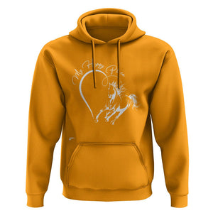 Horse Lover Hoodie My Happy Place Horseback Riding TS09 Gold Print Your Wear