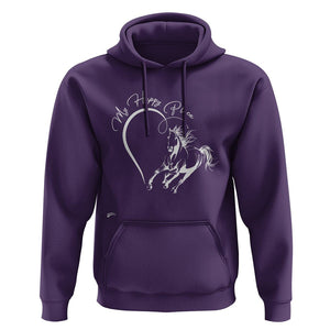 Horse Lover Hoodie My Happy Place Horseback Riding TS09 Purple Print Your Wear
