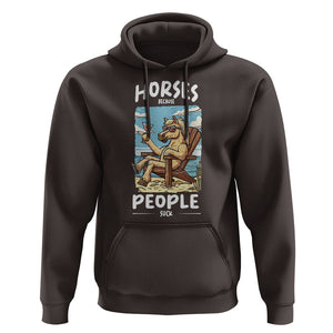 Horse Because People Suck Anti Social Horse Lover Hoodie TS09 Dark Chocolate Print Your Wear