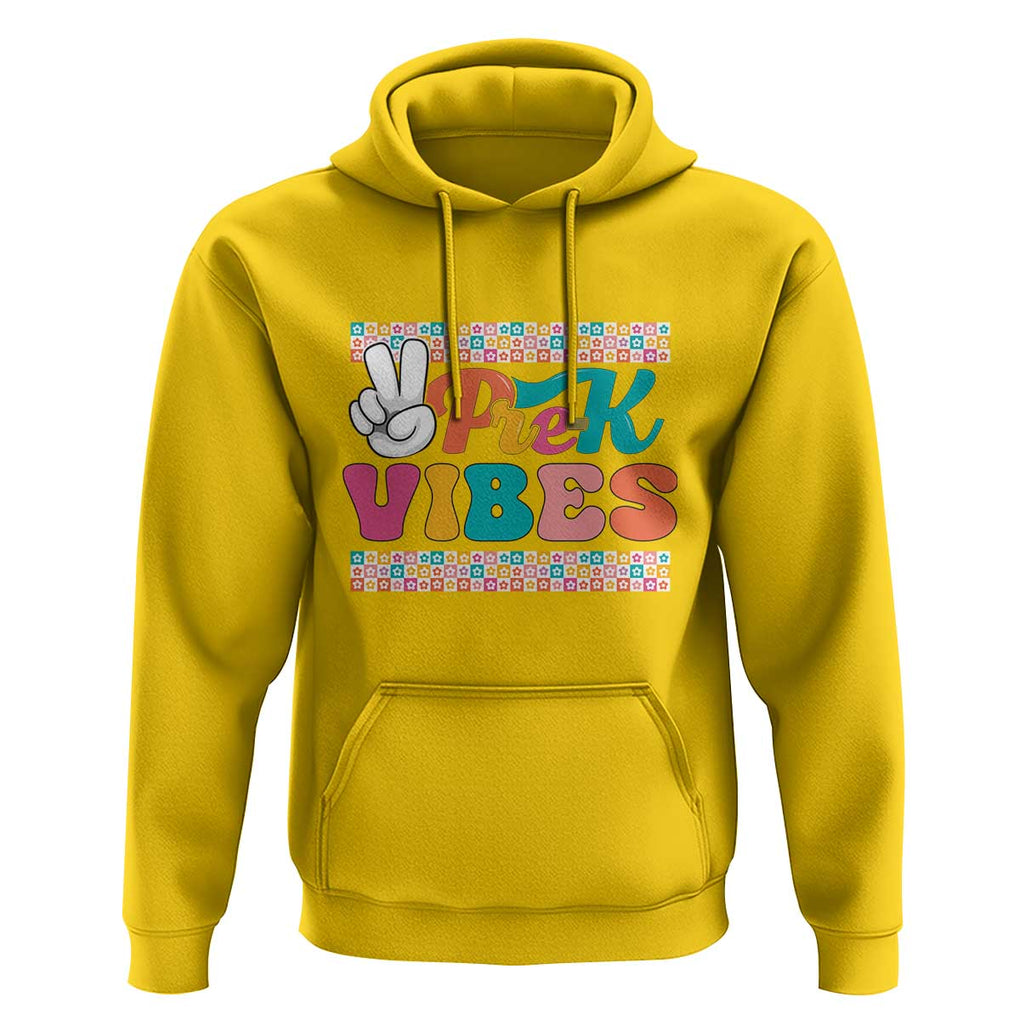 Pre-K Vibes Teacher Kids Back To School Hoodie TS09 Daisy Print Your Wear