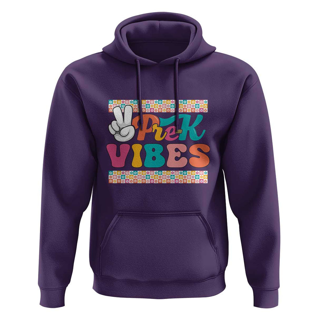 Pre-K Vibes Teacher Kids Back To School Hoodie TS09 Purple Print Your Wear