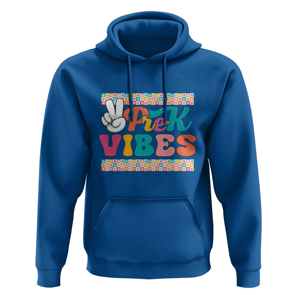 Pre-K Vibes Teacher Kids Back To School Hoodie TS09 Royal Blue Print Your Wear