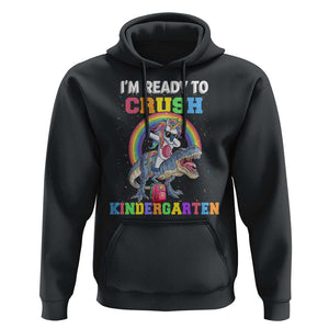 I'm Ready To Crush Kindergarden Hoodie Funny Monster Truck Dinosaur Unicorn TS09 Black Print Your Wear