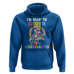I'm Ready To Crush Kindergarden Hoodie Funny Monster Truck Dinosaur Unicorn TS09 Royal Blue Print Your Wear