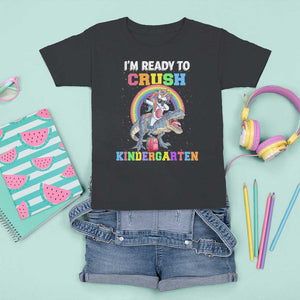 I'm Ready To Crush Kindergarden T Shirt For Kid Funny Monster Truck Dinosaur Unicorn TS09 Black Print Your Wear