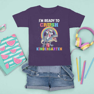 I'm Ready To Crush Kindergarden T Shirt For Kid Funny Monster Truck Dinosaur Unicorn TS09 Purple Print Your Wear