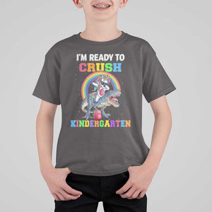 I'm Ready To Crush Kindergarden T Shirt For Kid Funny Monster Truck Dinosaur Unicorn TS09 Dark Chocolate Print Your Wear