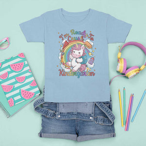 I'm Ready To Crush Kindergarden T Shirt For Kid Rainbow Unicorn Back To School TS09 Light Blue Print Your Wear