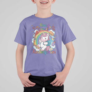 I'm Ready To Crush Kindergarden T Shirt For Kid Rainbow Unicorn Back To School TS09 Violet Print Your Wear