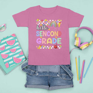Hello Second Grade Groovy Back To School T Shirt For Kid TS09 Azalea Print Your Wear
