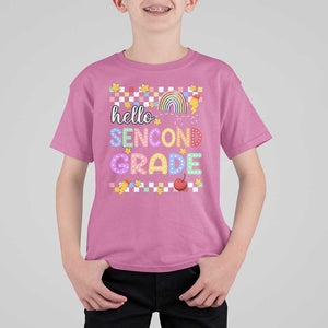 Hello Second Grade Groovy Back To School T Shirt For Kid TS09 Azalea Print Your Wear