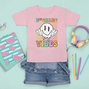 2nd Grade Vibes T Shirt For Kid Retro Groovy Back To School TS09 Light Pink Print Your Wear
