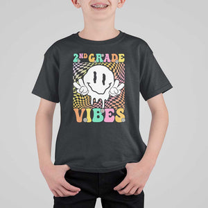 2nd Grade Vibes T Shirt For Kid Retro Groovy Back To School TS09 Black Print Your Wear