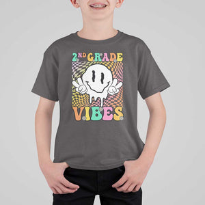 2nd Grade Vibes T Shirt For Kid Retro Groovy Back To School TS09 Dark Chocolate Print Your Wear