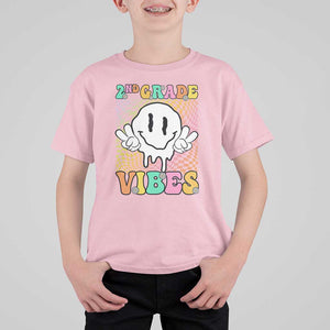 2nd Grade Vibes T Shirt For Kid Retro Groovy Back To School TS09 Light Pink Print Your Wear