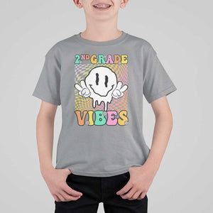 2nd Grade Vibes T Shirt For Kid Retro Groovy Back To School TS09 Sport Gray Print Your Wear