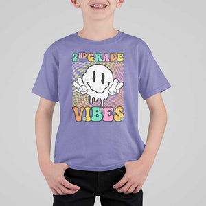 2nd Grade Vibes T Shirt For Kid Retro Groovy Back To School TS09 Violet Print Your Wear