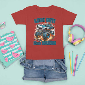 Look Out 2nd Grade Monster Truck T Shirt For Kid TS09 Red Print Your Wear